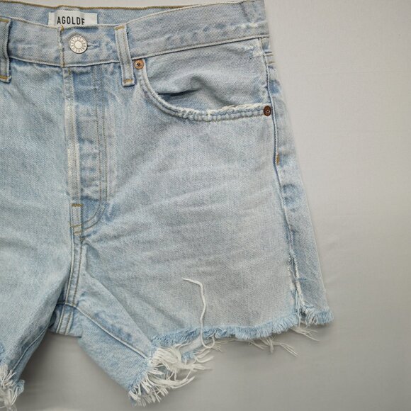 AGOLDE Parker Long Jean Shorts in Jinx Size 27 - Picture 6 of 12